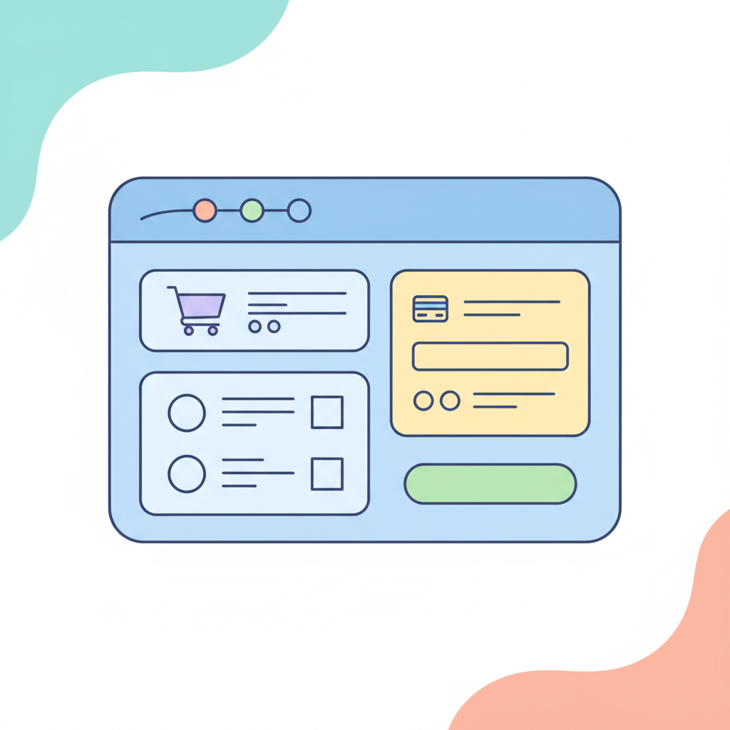 an online store checkout page - AI generated illustration