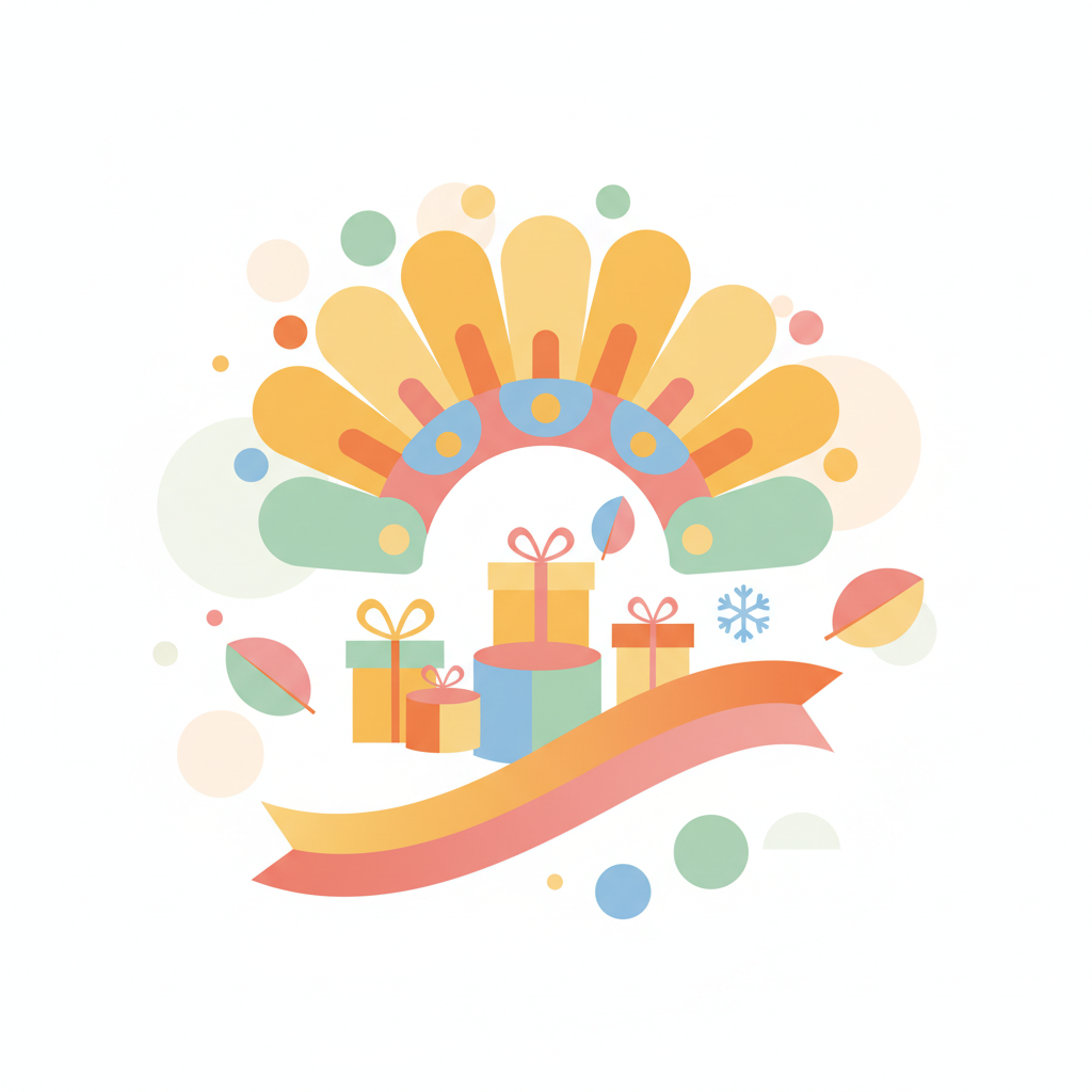 a seasonal sale display - AI generated illustration