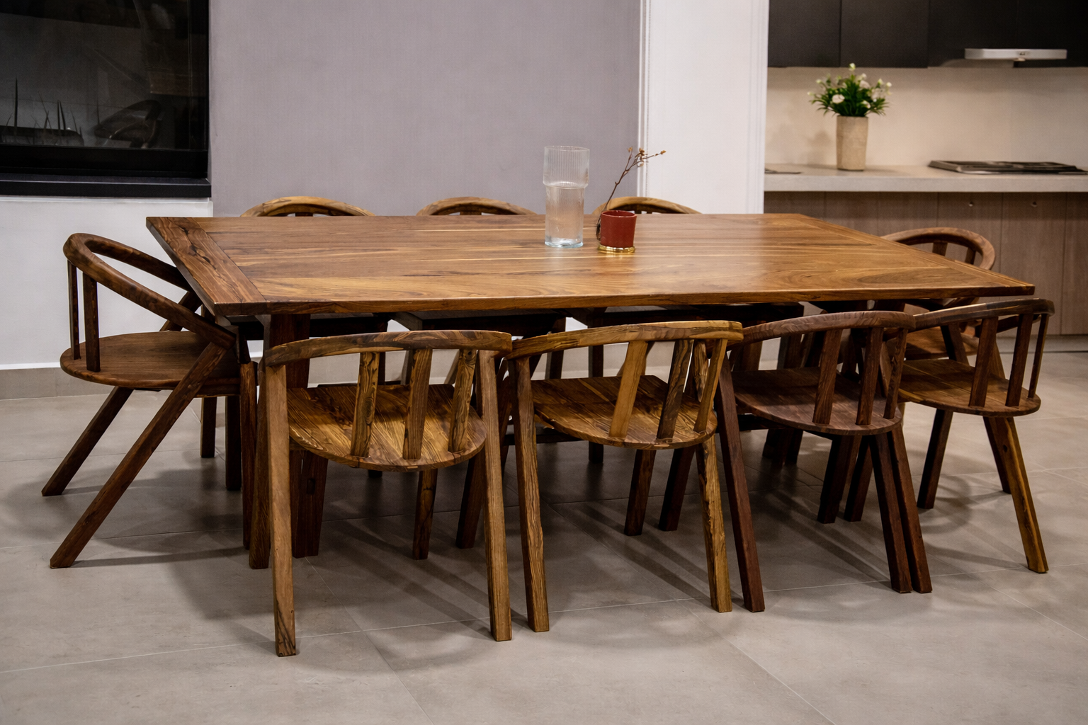 Comedor de Bocote con Sillas Nucis