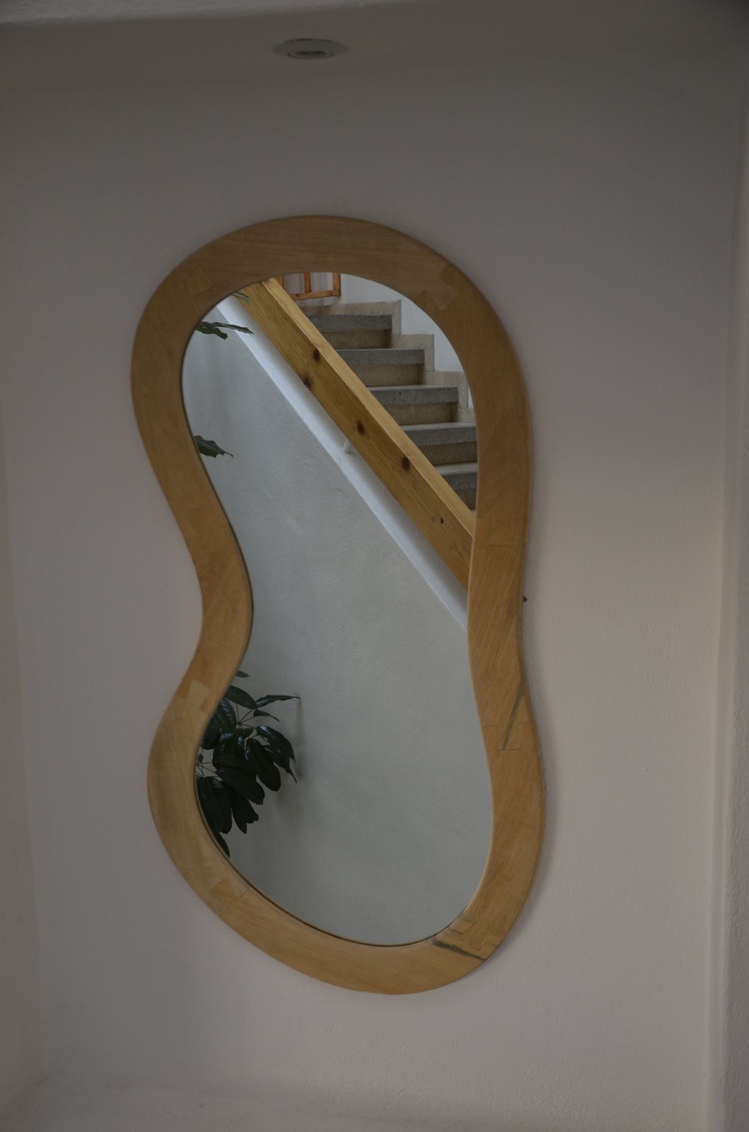 Espejo Orgánico 150cm en Maple Canadiense