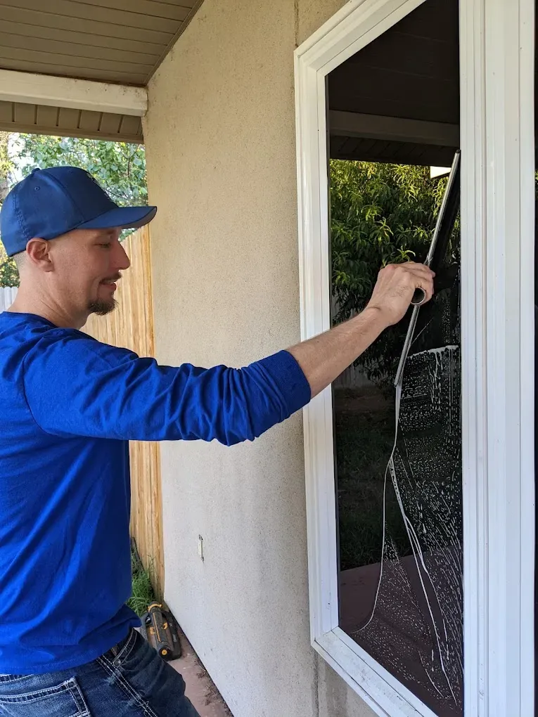 Residential window cleaning services in Lubbock, TX by local family-owned window cleaners 