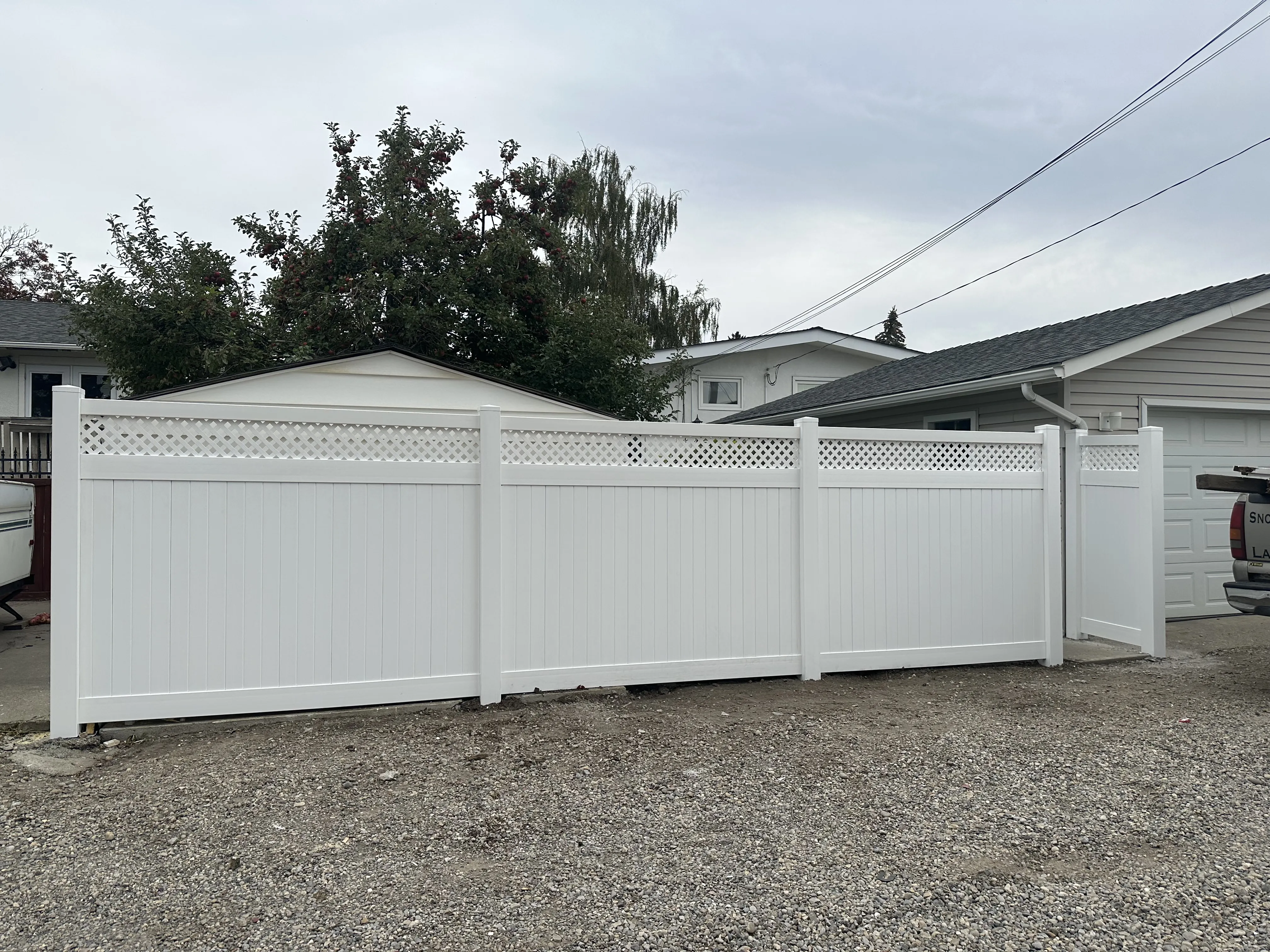 Added aesthetic appeal with fence installation in Calgary.