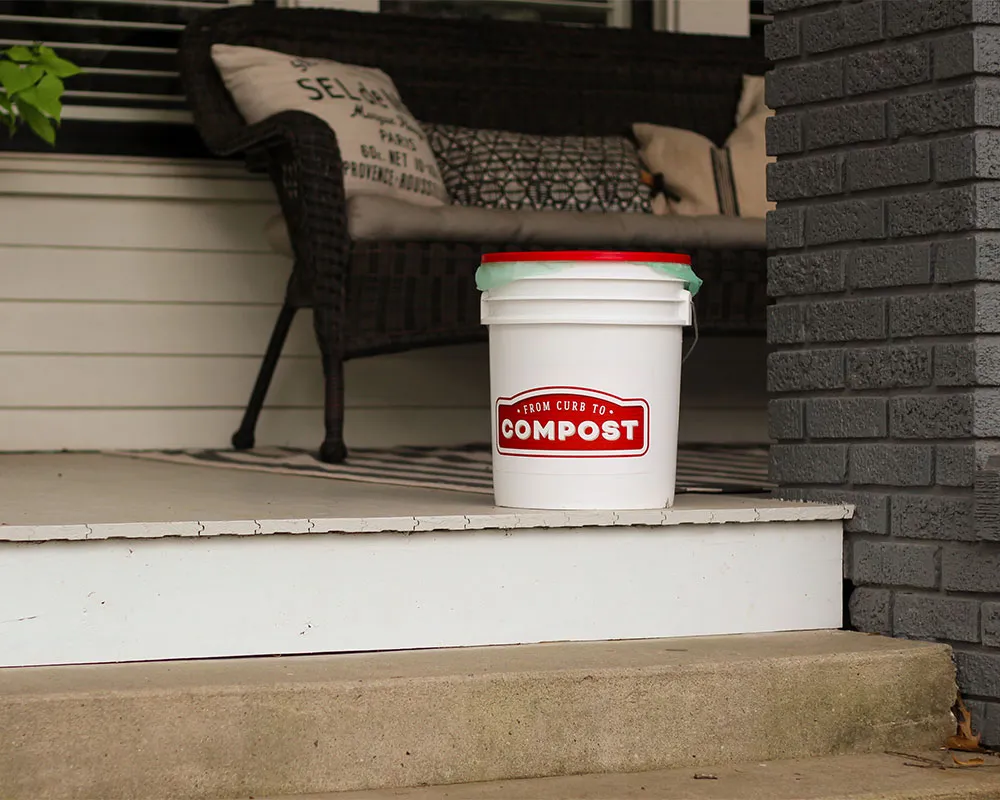 Curb to Compost bin at a residential home.