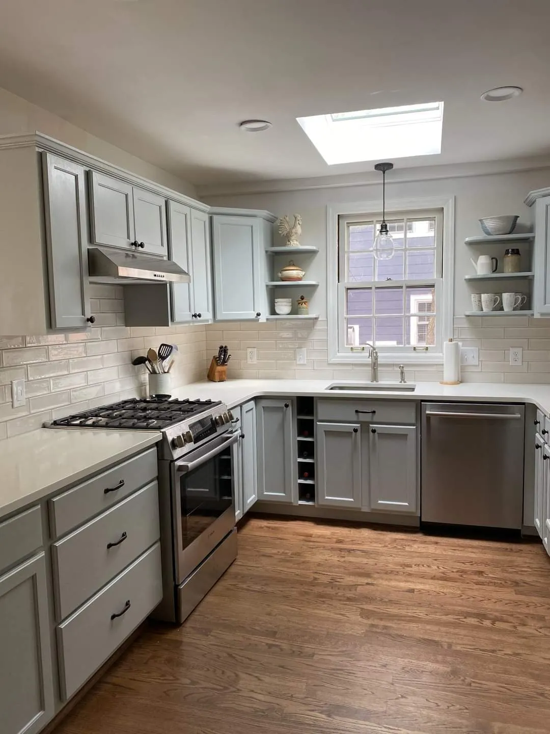 A freshly renovated living space displaying the finest materials and proven design-build process by the Monture Construction team in Cincinnati, OH.