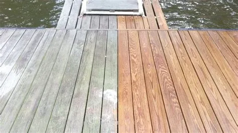 Pressure washing services on other surfaces like wood in Santa Rosa Beach.