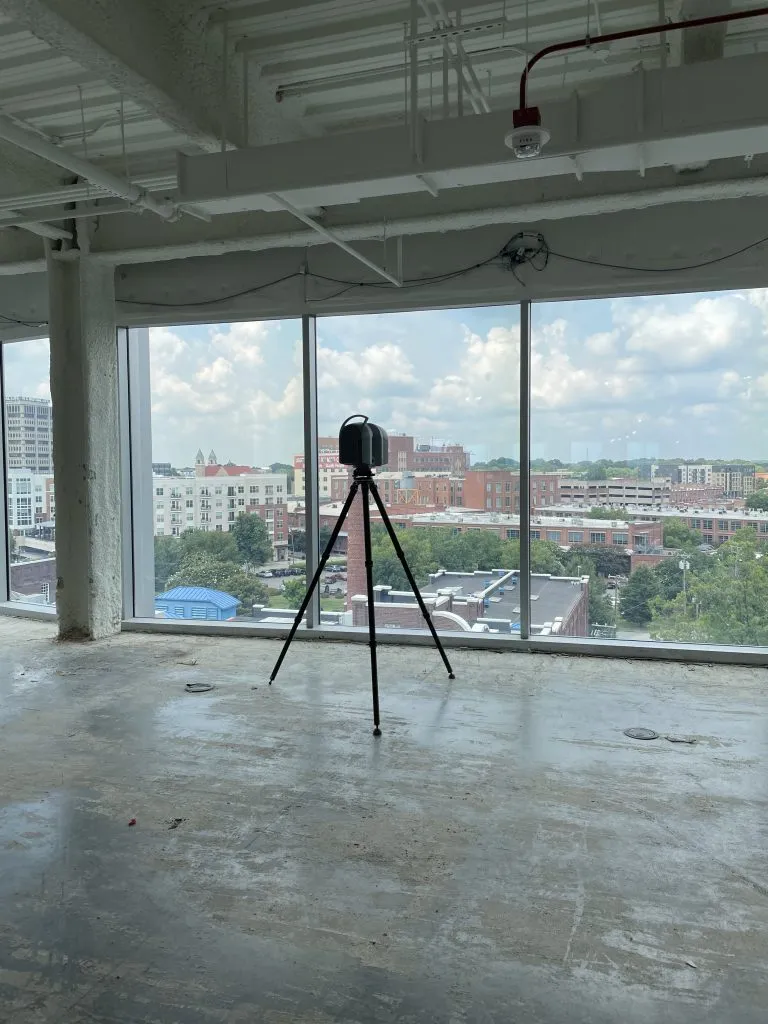 A commercial survey is in progress in Raleigh, NC.