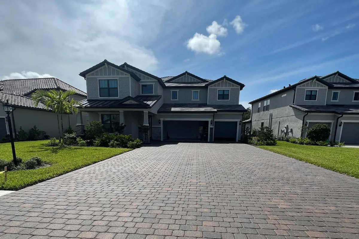 Driveway sealing project in Estero, FL