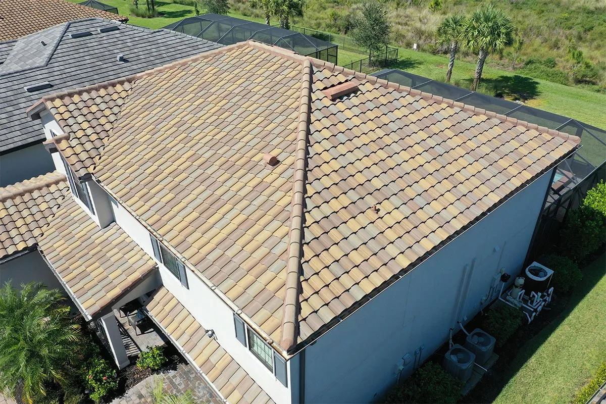 A clean roof by Local Paver Seal and Soft Washing in Estero, FL