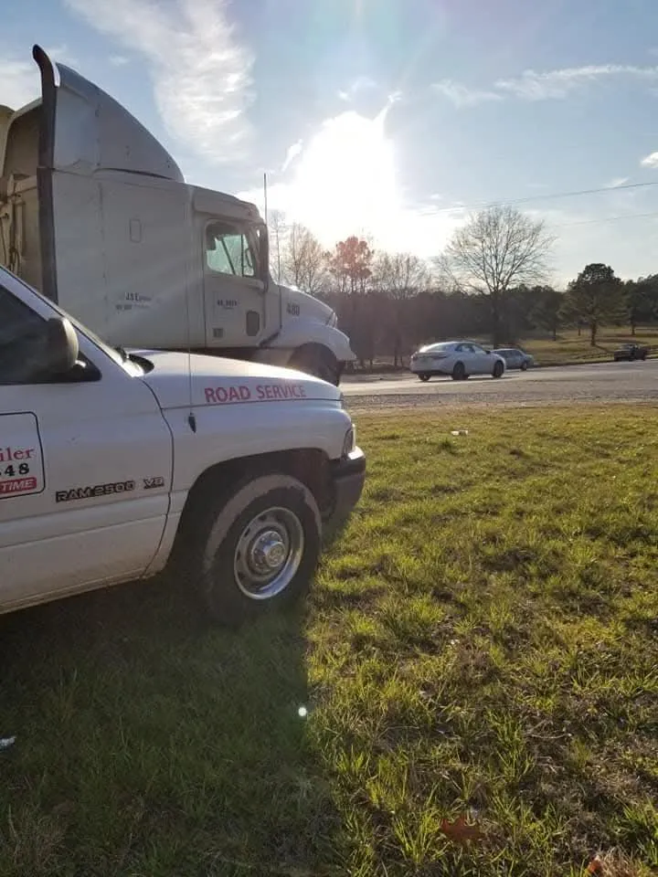 Roadside assistance service provided.