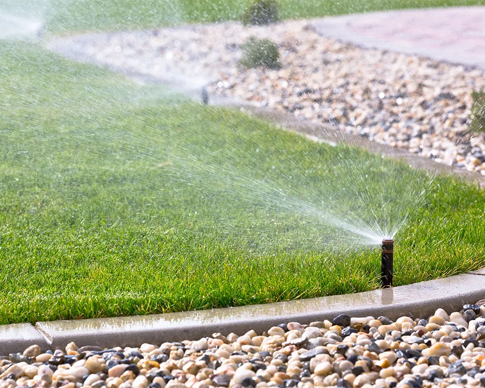 Professional irrigation system revitalizing a Baton Rouge lawn