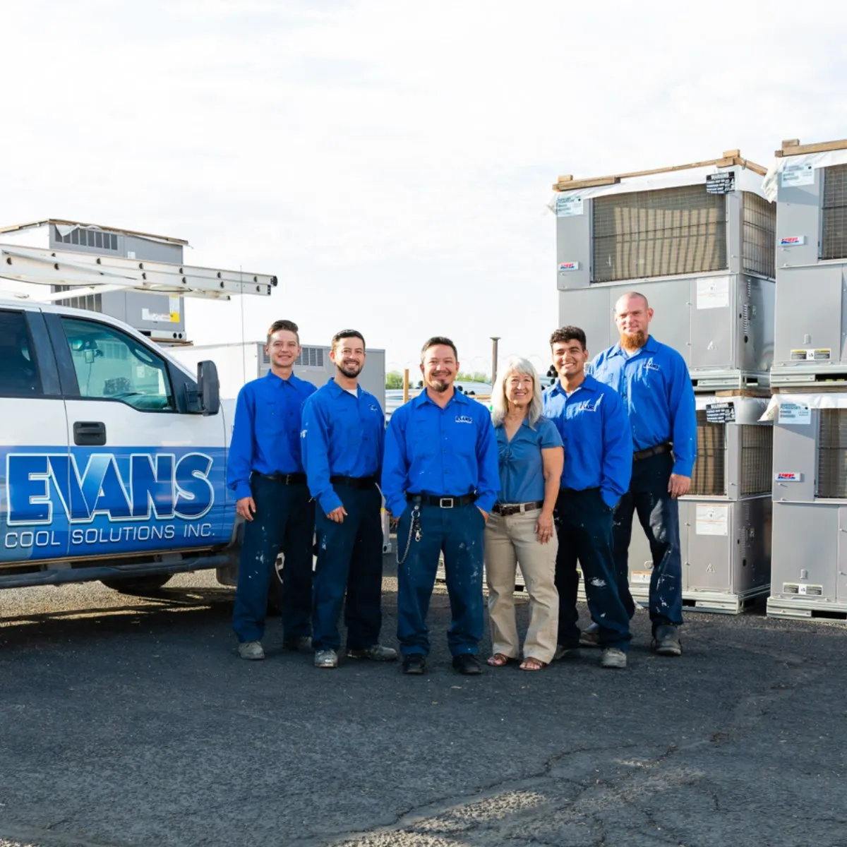 Evans Cool Solutions Inc. HVAC team.