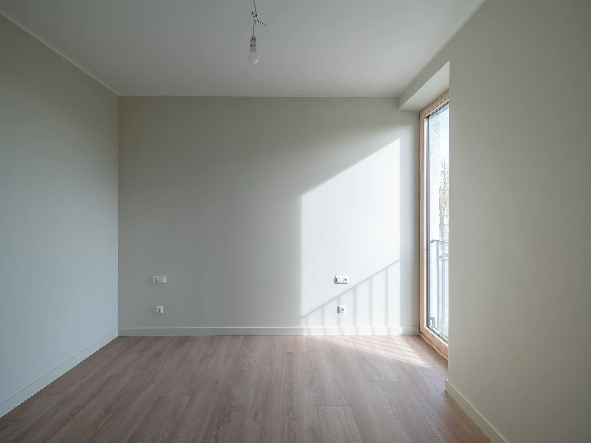 The new construction building has sparkling clean windows after professional cleaning in Timnath. Clear windows result.
