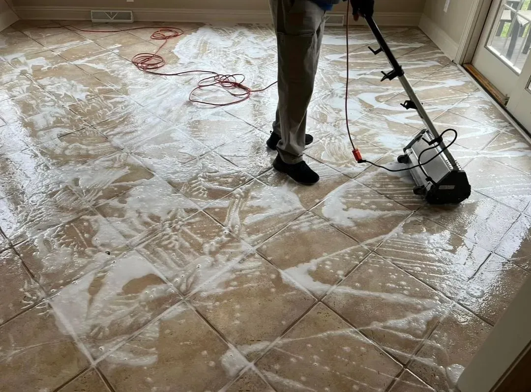 The enthusiastic team of VZ Cleaning Services equipped with high-grade cleaning tools, eager to provide exceptional service in Ohio.