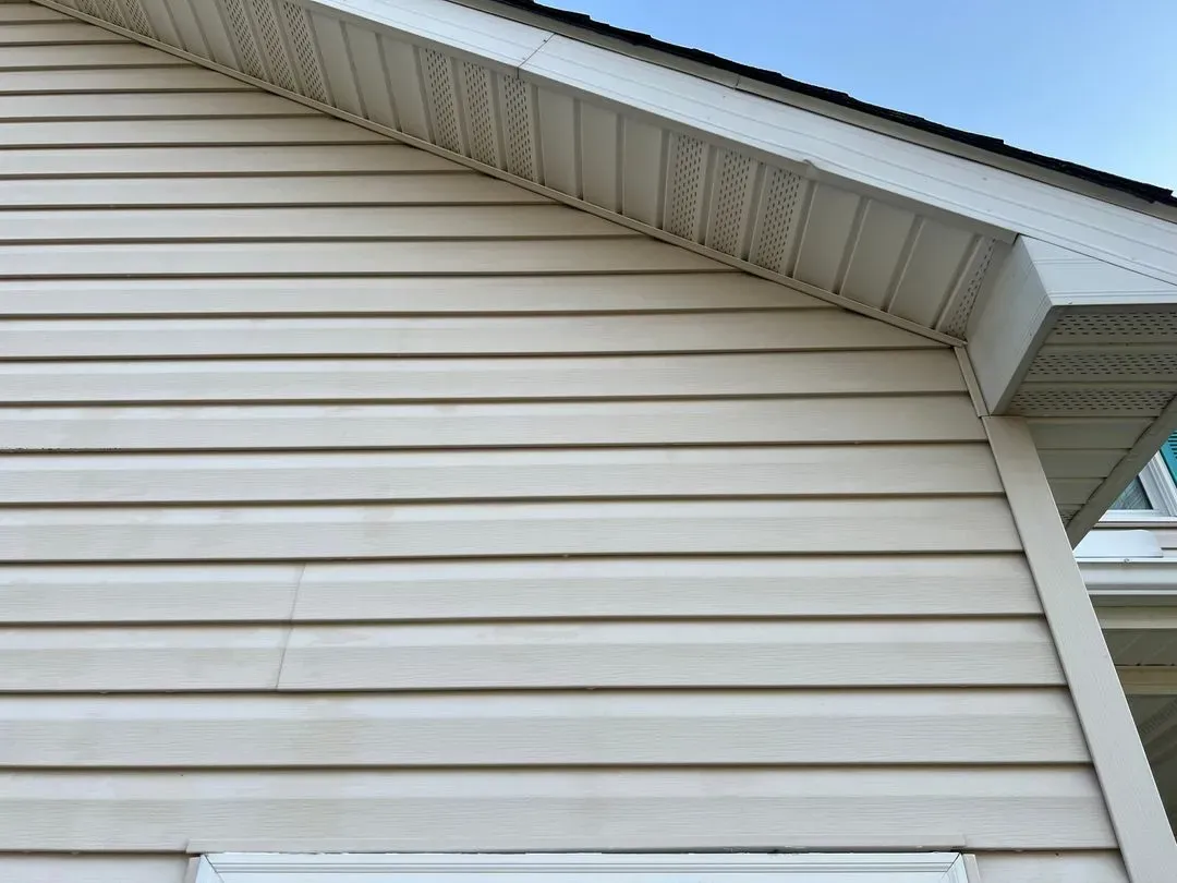 Results after power washing services on core exterior cleaning services and house washing service in youngstown oh