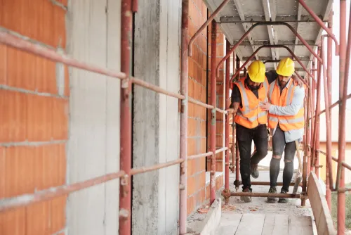 A worker was injured on a construction site.