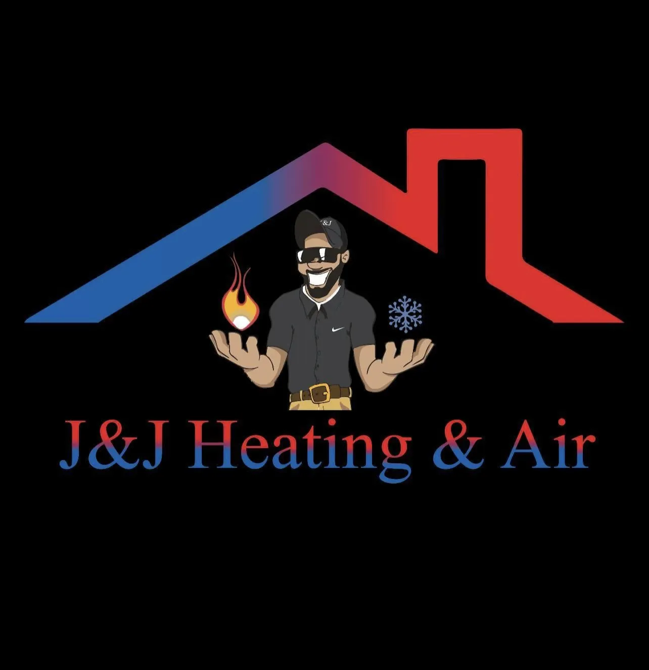 Expert J&J Heating & Air technician diligently servicing an HVAC unit, ensuring top performance and customer satisfaction.