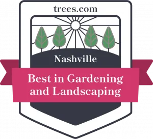 Trees.com Best in Gardening and Landscaping in Nashville badge.