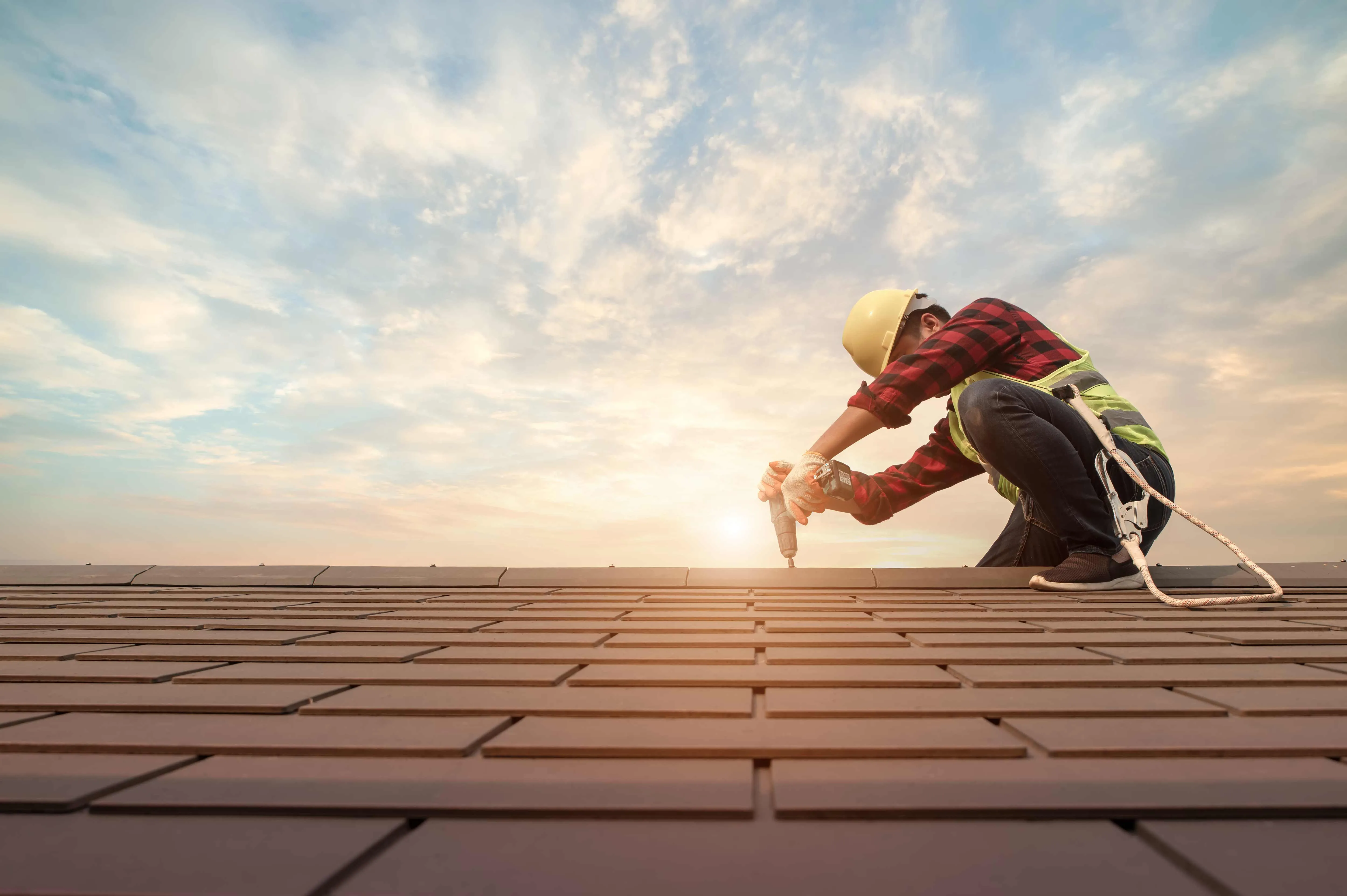 Expert roofer from Renew Roofing at work in Biloxi, MS