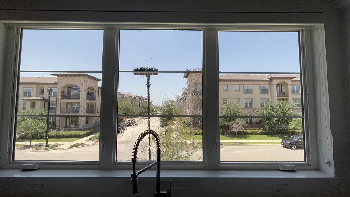 Gleaming windows after a thorough professional cleaning