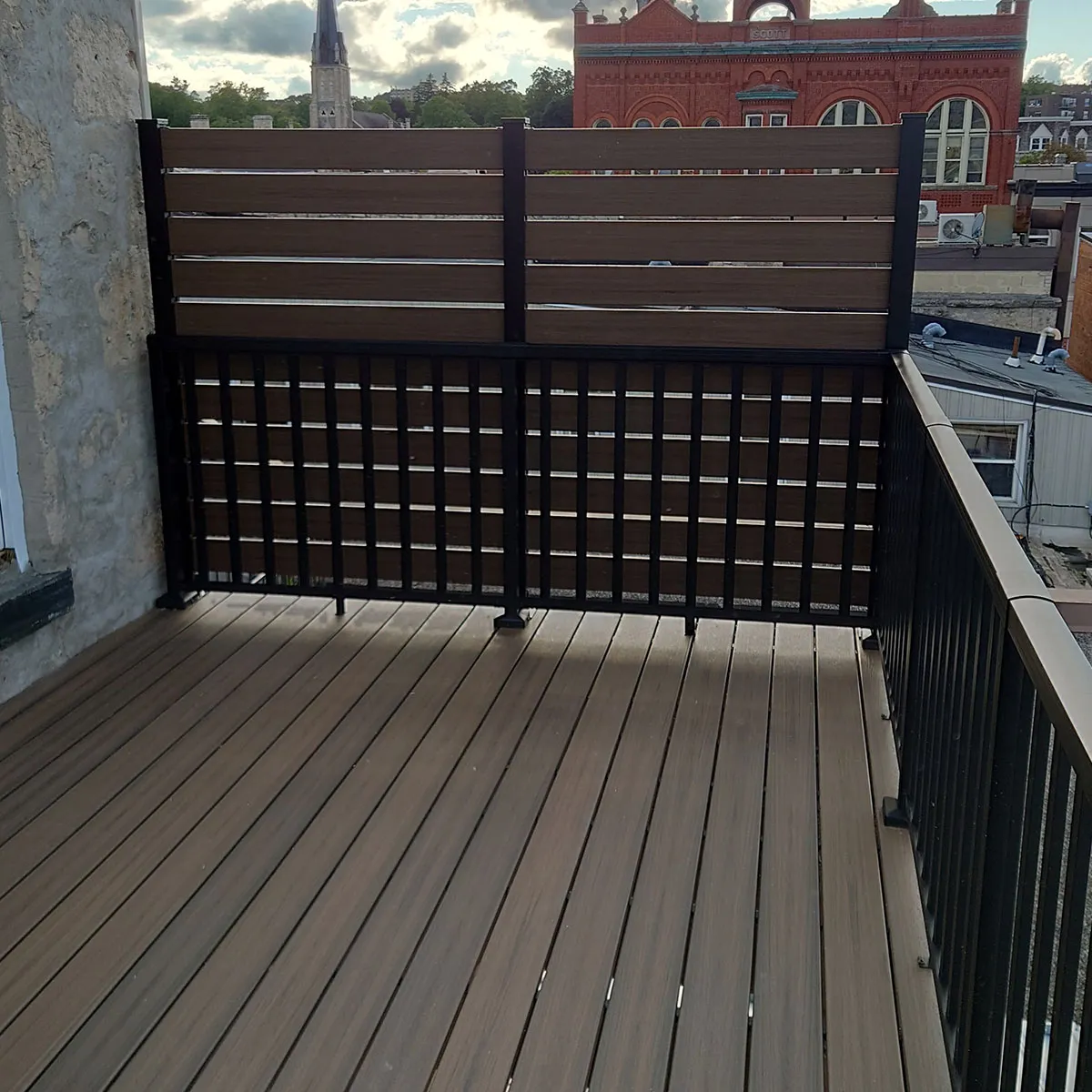 A deck installation in the KW Region.