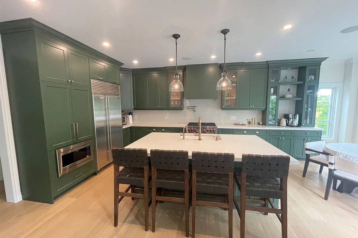 A beautifully transformed kitchen in Cambridge by Carpenters On The Go Inc.