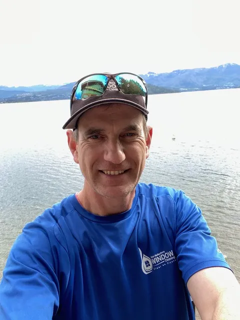 Tim, the owner of Clear Reflections Window Cleaning.