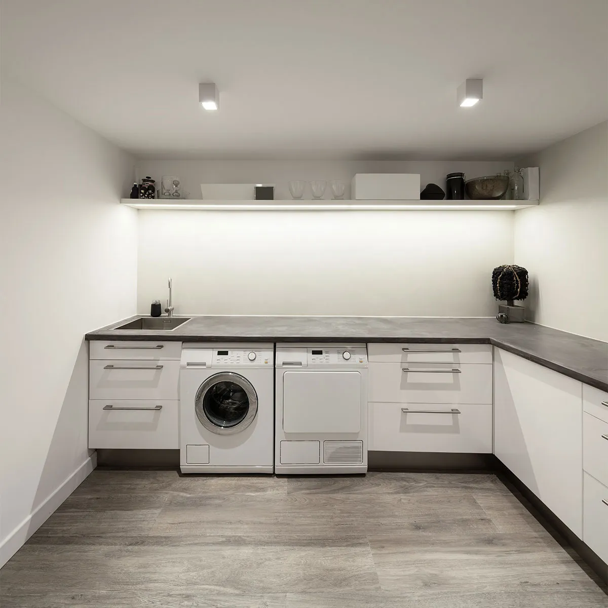 A laundry room remodel.