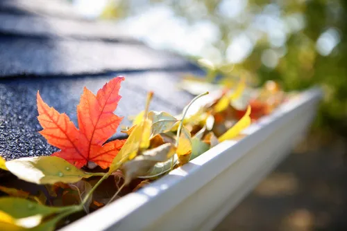 Clean gutters after service by Fix A View Cleaning