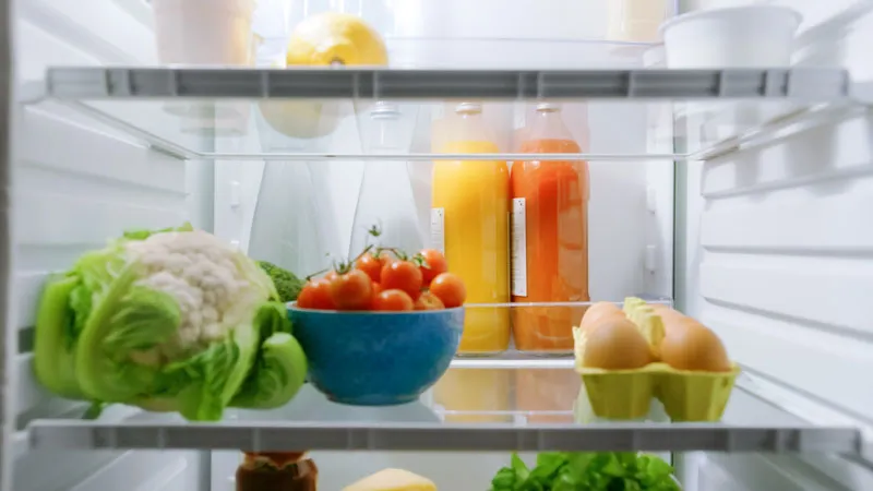 Clean fridge after cleaning services are done in Colorado.