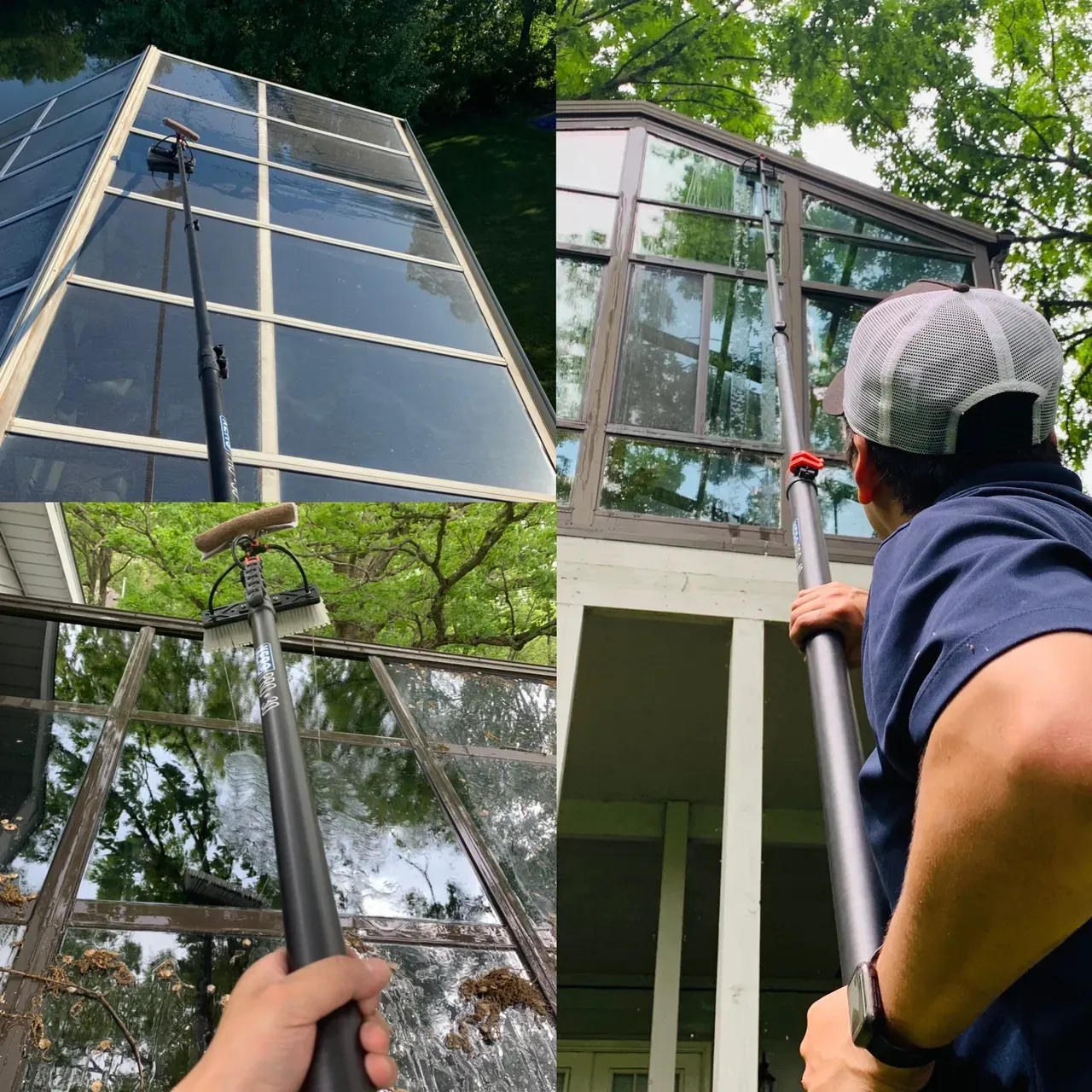 The Tristar Window Cleaning team, Antonio and Rachel Elizarraraz, providing exceptional service in Peoria, IL