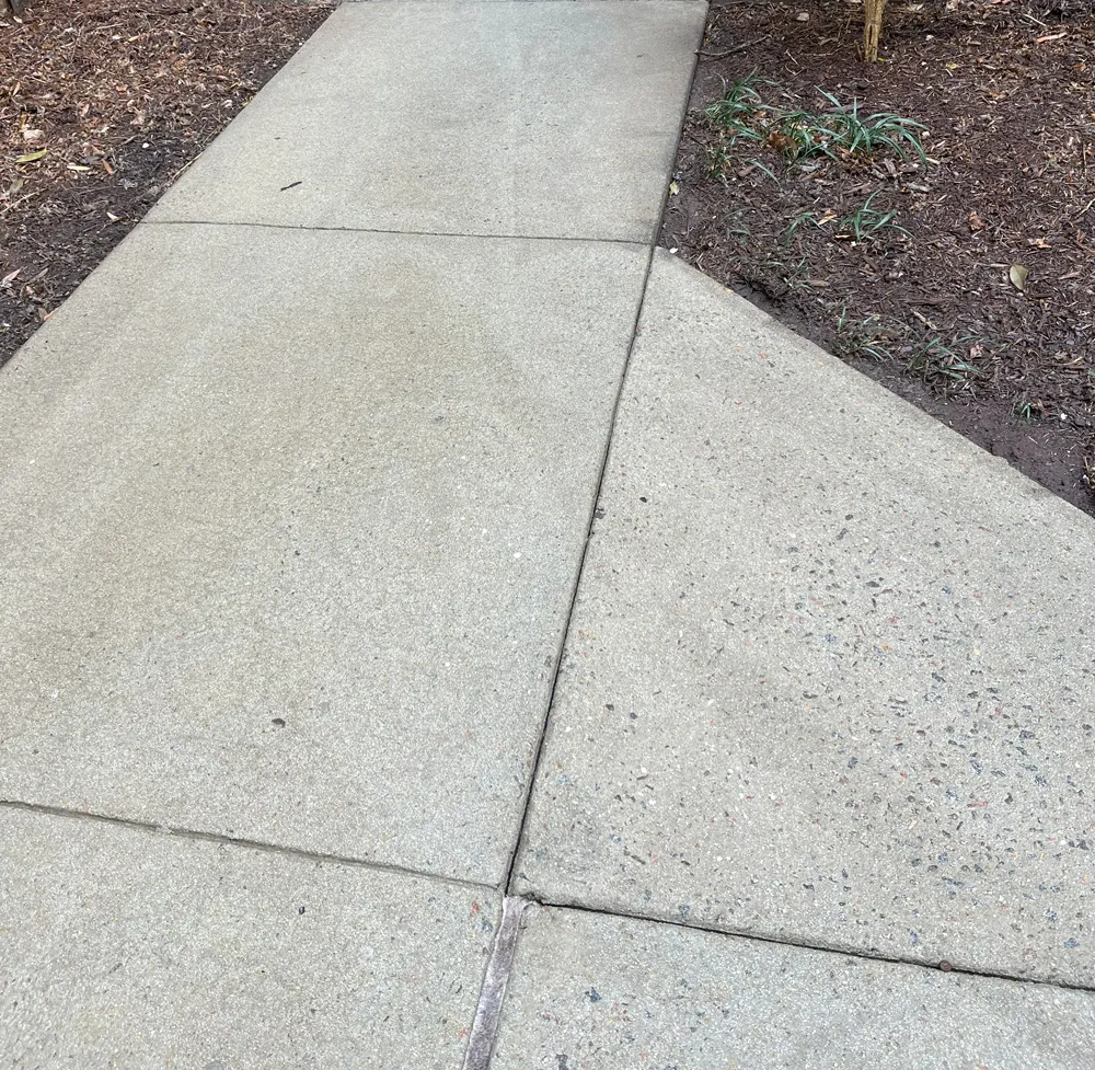 The after result of a well done pressure washing 