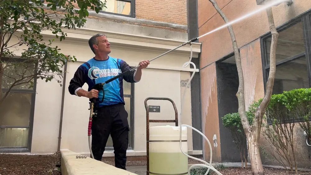 Gutter cleaning for a home in Lexington, SC.