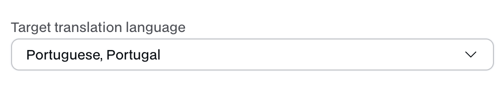 ConfigSelect example