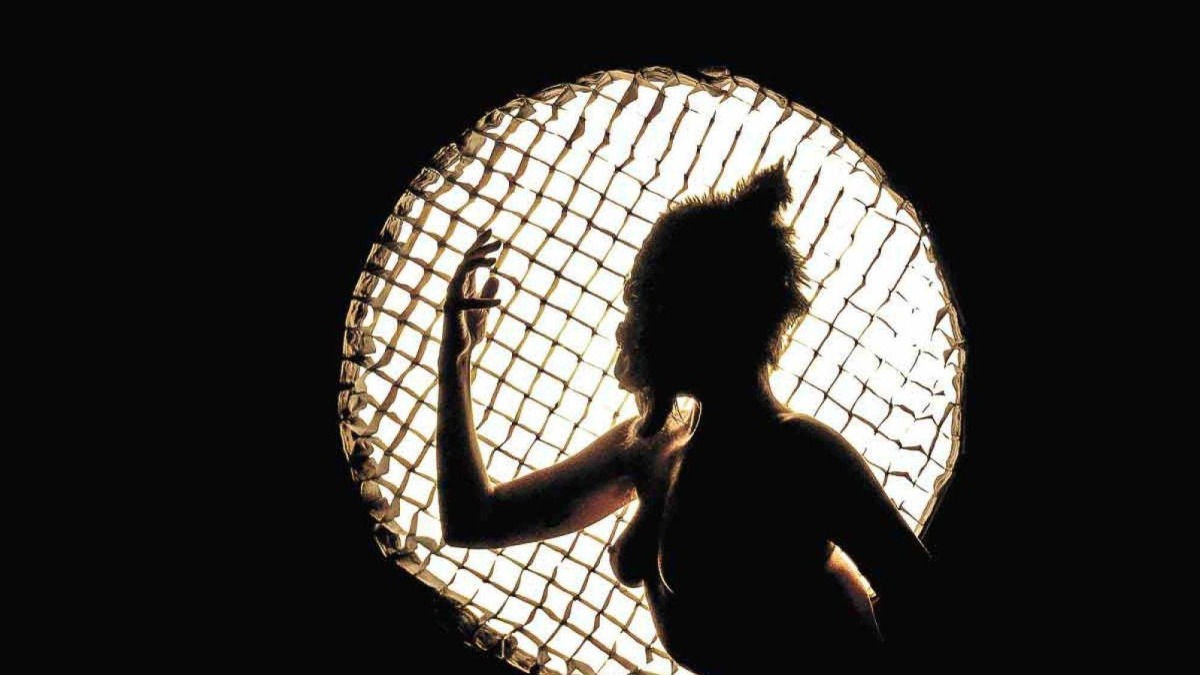 Com um olhar contemporâneo, o Festival Acessa BH celebra a potência estética e a expressão de identidades pela arte Silhueta de pessoa com braço levantado, em pose artística contra luz circular em grade
