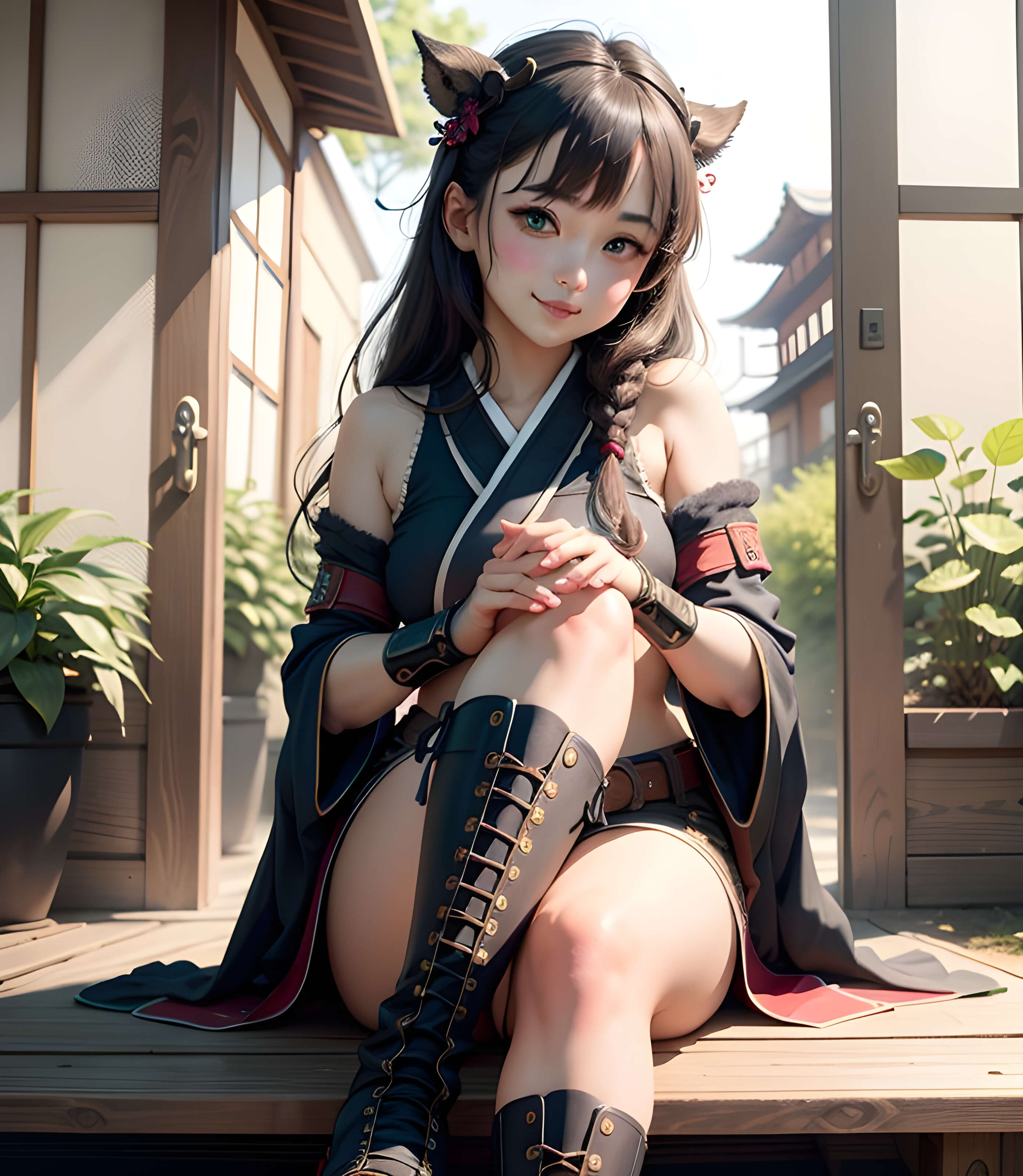 ファンタジーコスプレのミニスカ・ショーパン1