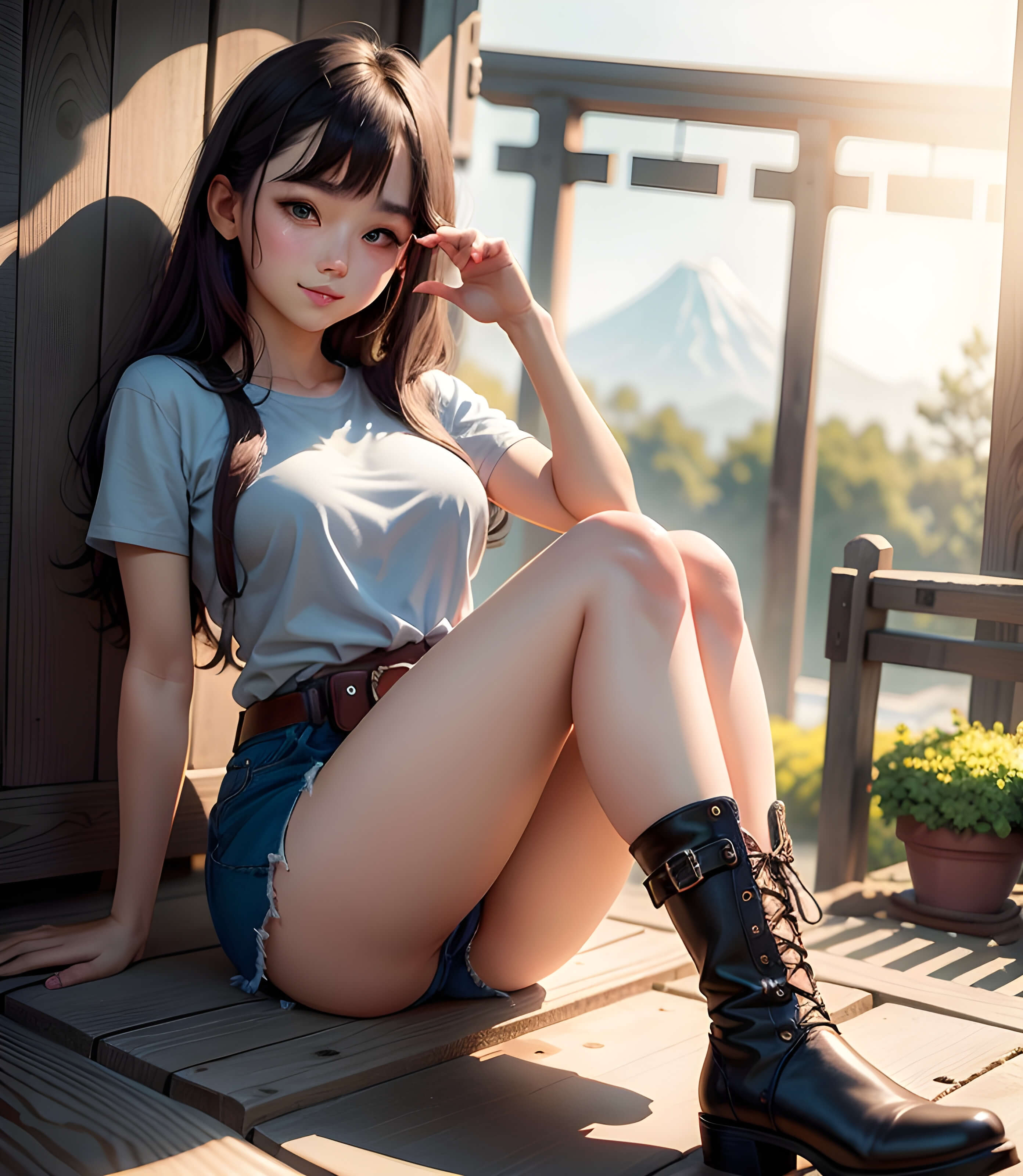 カジュアルのミニスカ・ショーパン3