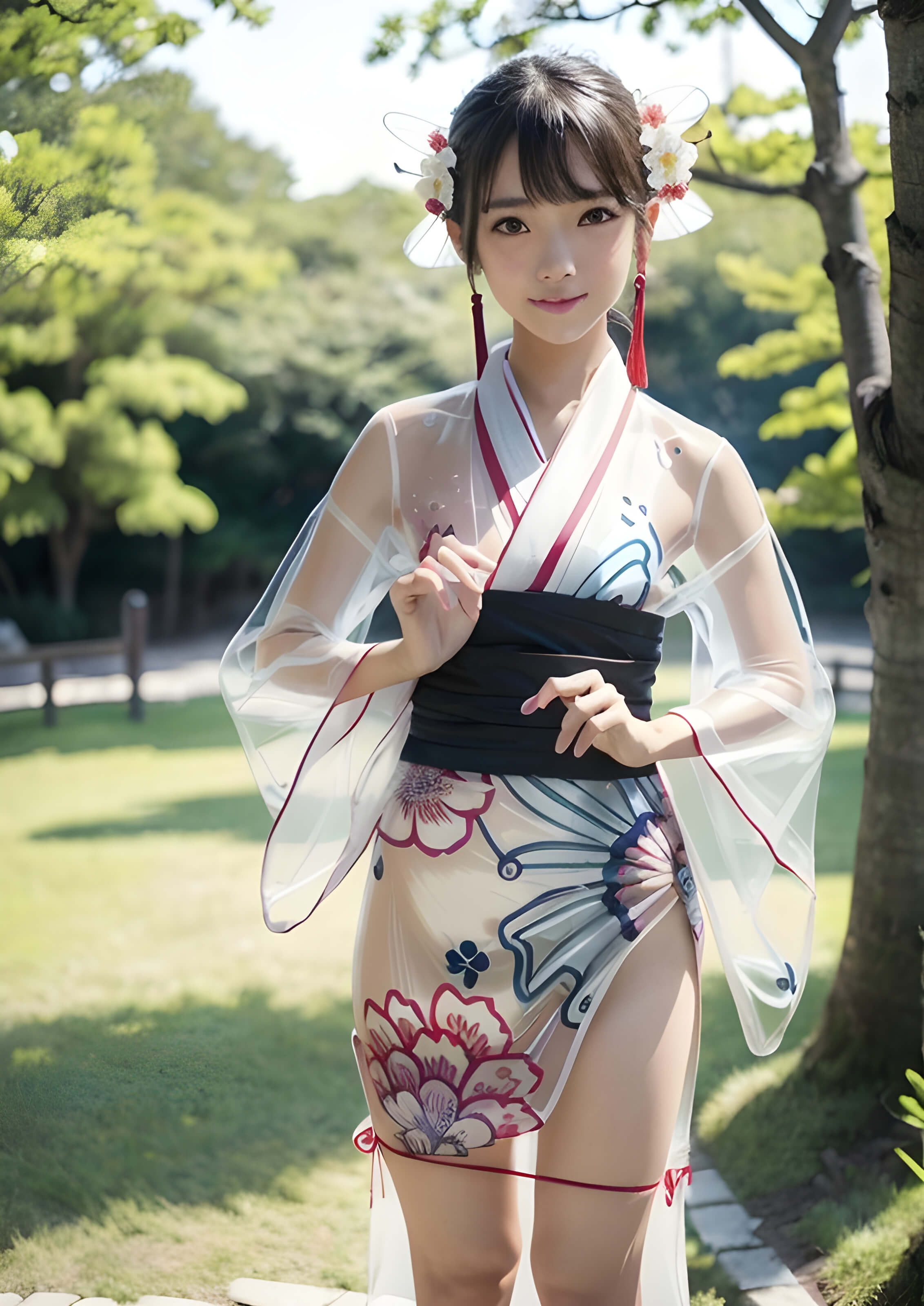 スケスケの浴衣・着物5