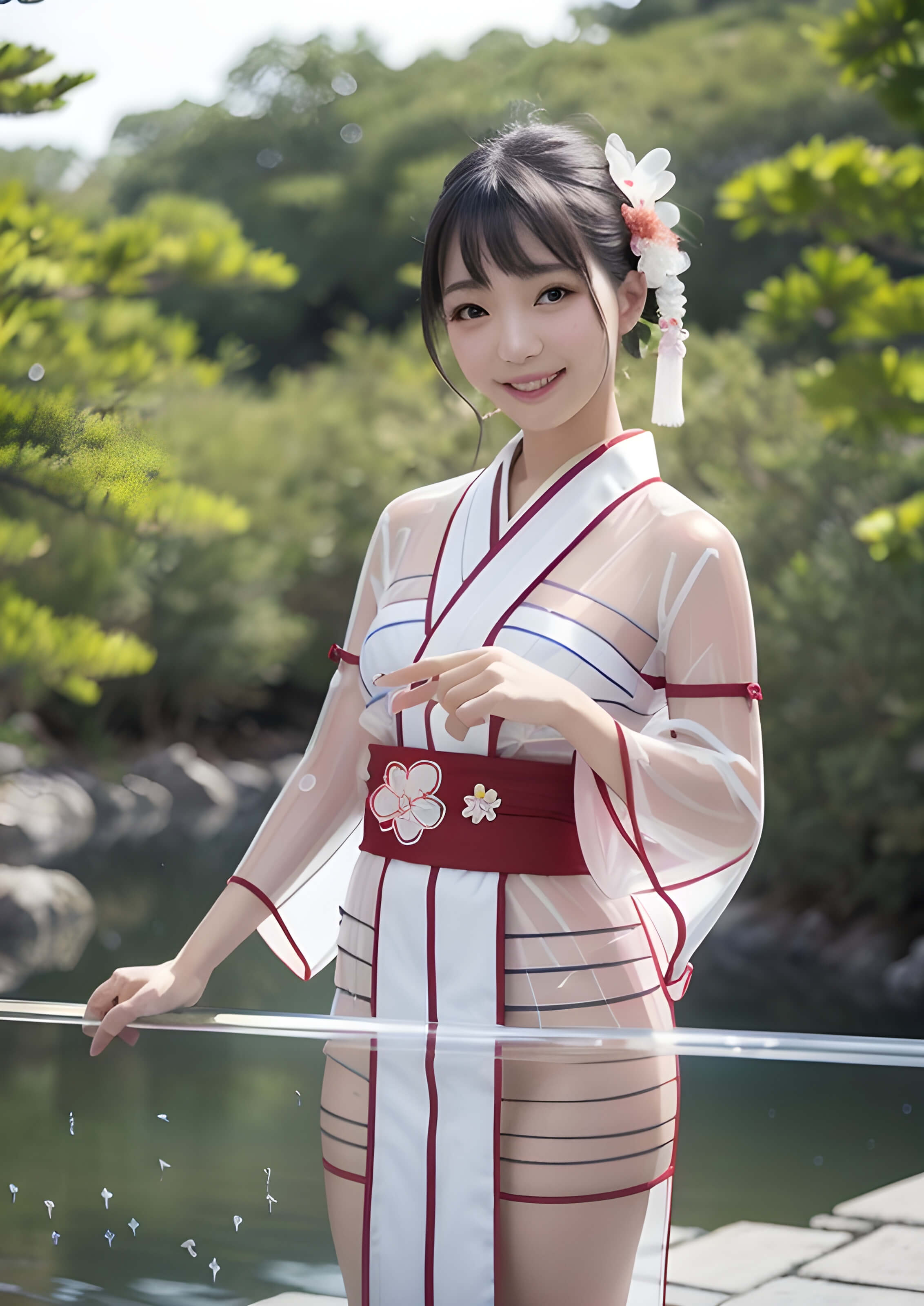 スケスケの浴衣・着物8