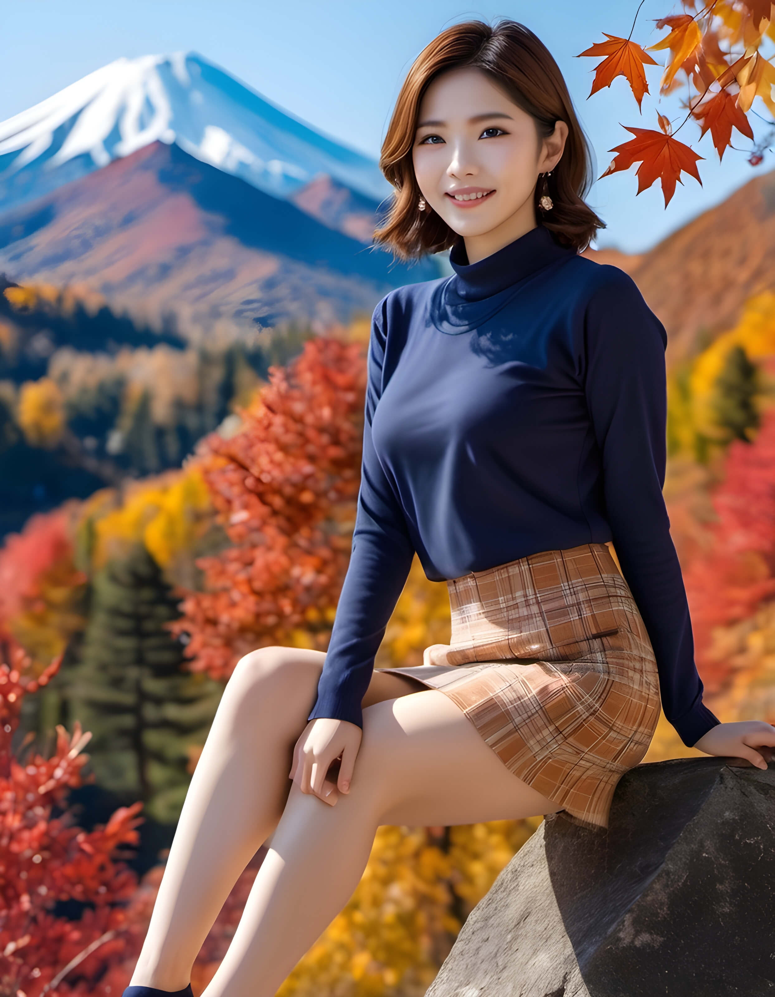 ミニスカ・ショーパン秋のデート1