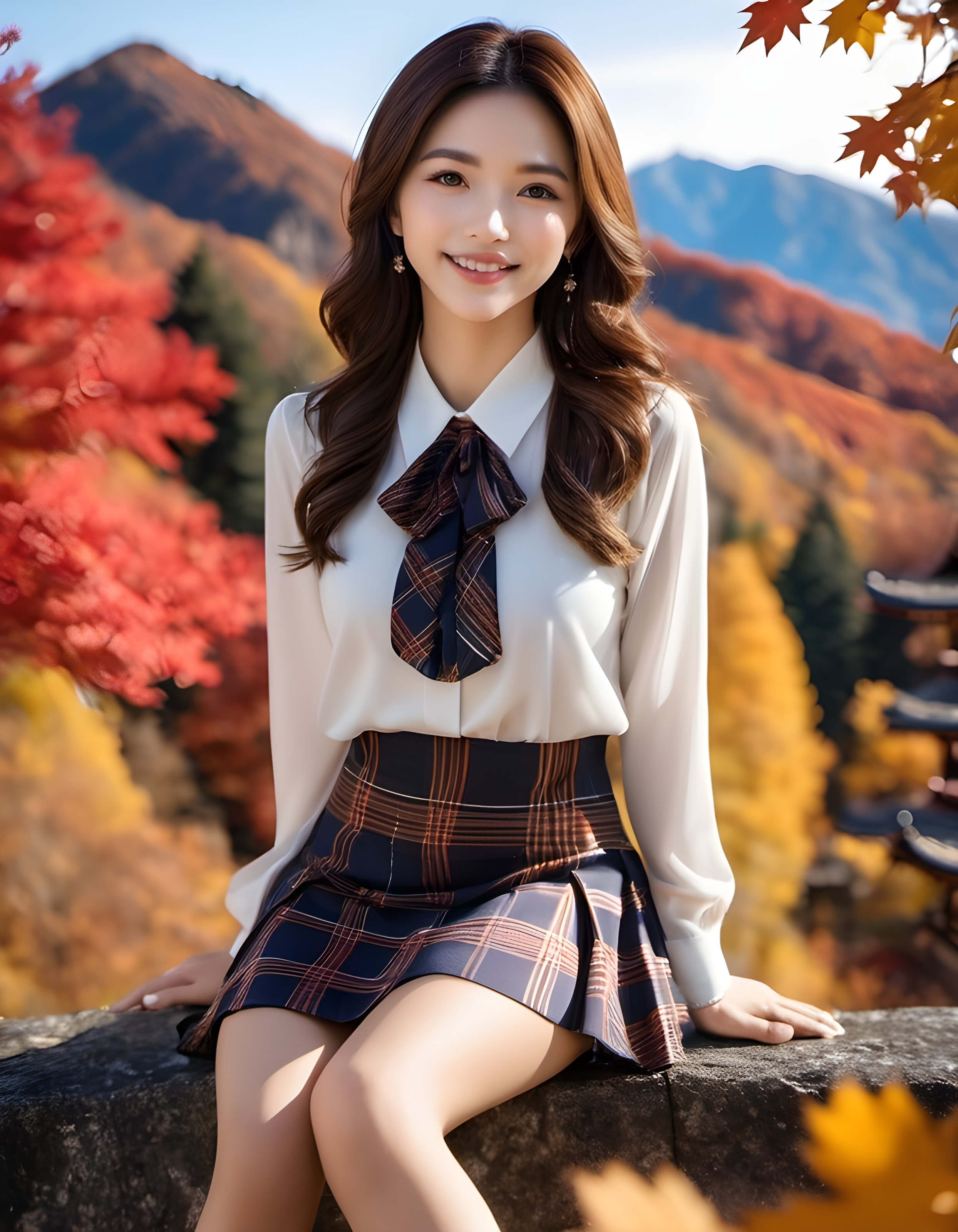 ミニスカ・ショーパン秋のデート5