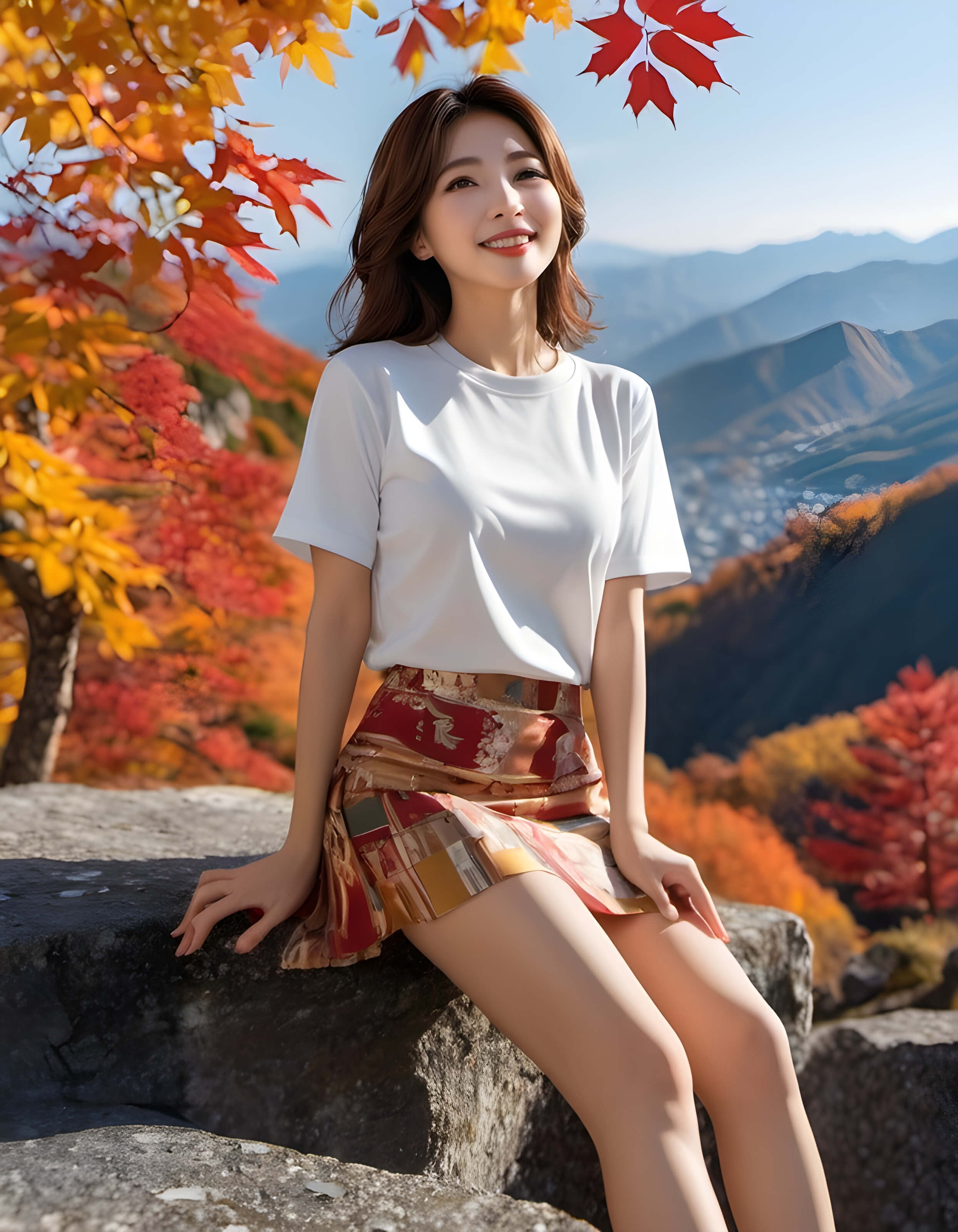 ミニスカ・ショーパン秋のデート6