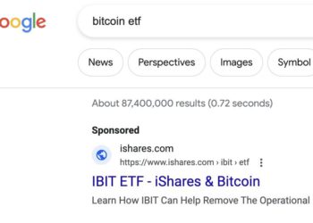 Google放行「比特幣現貨ETF廣告」！貝萊德、富達、灰度已投放，台灣不在範圍內