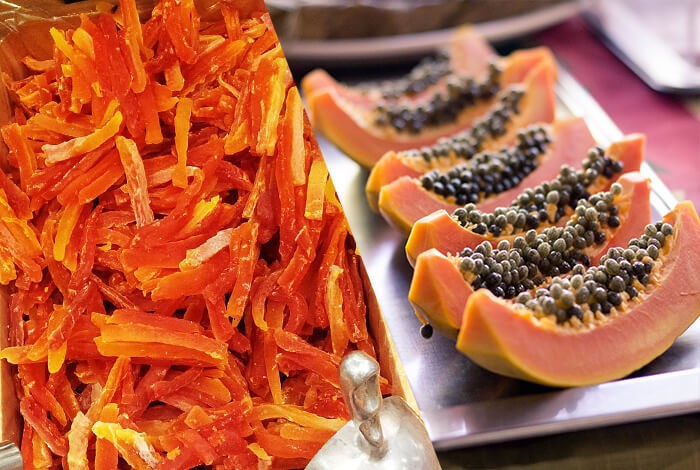 Fresh Papaya vs Dehydrated Papaya