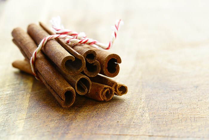 Cinnamon sticks tied together.