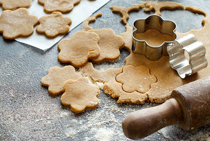 Homemade sweet potato dog treats.