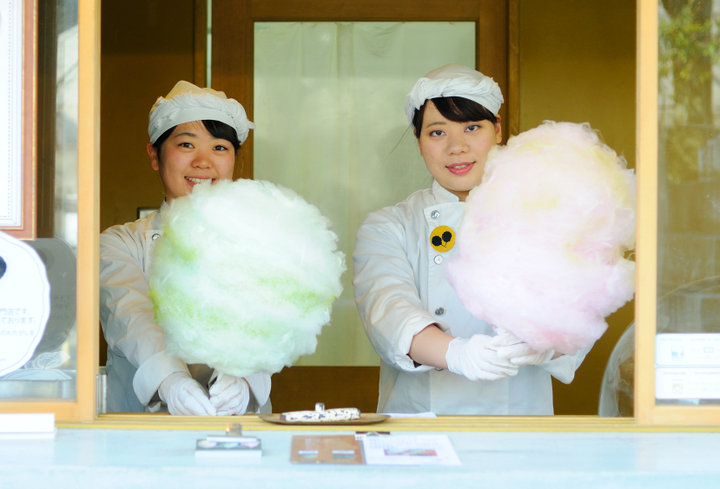 桜餅味や抹茶味も 京都らしい和の味が楽しめる ふわふわ綿菓子スタンド ジェレミーアンドジェマイマ ことりっぷ