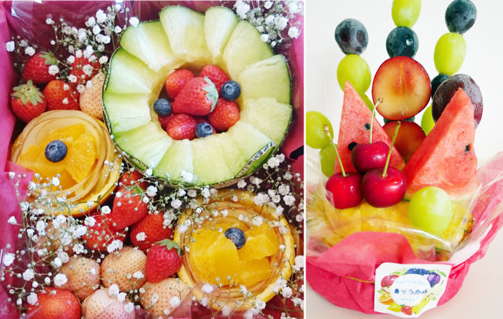 話題のフルーツコフレは、果物が織りなすアート！！