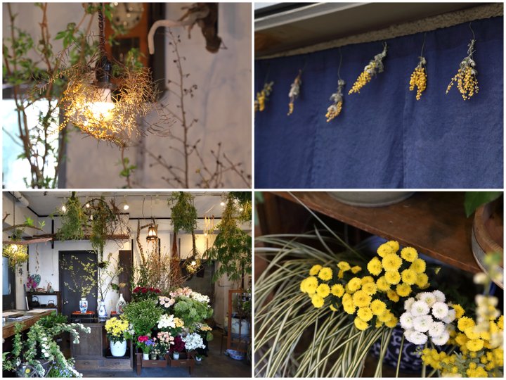 和の花で作るリースやランプシェードを 日本の花 がテーマのお花屋さん 楠田商店 ことりっぷ