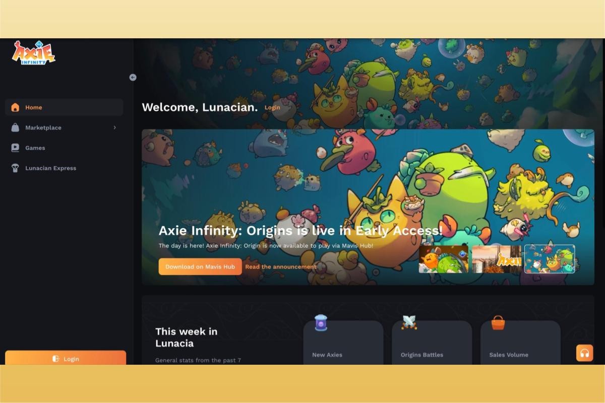 NFT交易平台：Axie Marketplace，虛擬寶物交易