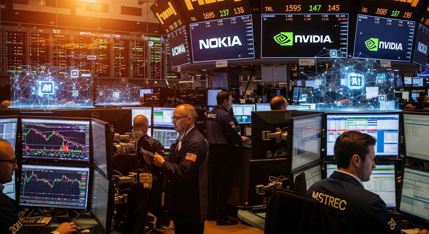 Nokia與Nvidia合作推動股價狂飆20% 中立分析與市場風險評估